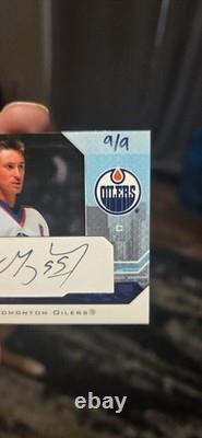 2008 Upper Deck Wayne Gretzky Autograph #9/9 JERSEY MATCH ON CARD AUTO OILERS