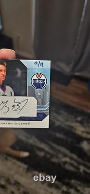 2008 Upper Deck Wayne Gretzky Autograph #9/9 JERSEY MATCH ON CARD AUTO OILERS