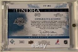 2009/10 Upper Deck Artifacts Wayne Gretzky Luc Robitaille Tundra Tandems Patch