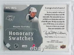 2009-10 Upper Deck Trilogy Honorary Swatches Wayne Gretzky #HS-WG HOF Kings