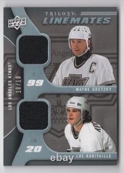 2009-10 Upper Deck Trilogy Line Mates Luc Robitaille/Wayne Gretzky 10/10 Los