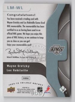 2009-10 Upper Deck Trilogy Line Mates Luc Robitaille/Wayne Gretzky 10/10 Los