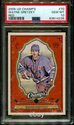 2009 Upper Deck Champ's Red #70 Wayne Gretzky Hof Pop 1 Psa 10 H3286533-236