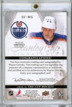2010-11 Upper Deck The Cup Stanley Cup Signatures Auto /50 Wayne Gretzky READ