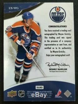 2010-11 Upper Deck Ultimate Collection Signatures Auto Ssp Wayne Gretzky