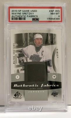 2010-11 Wayne Gretzky SP Game Used Jersey Patch #AF-WG Los Angeles Kings PSA 8