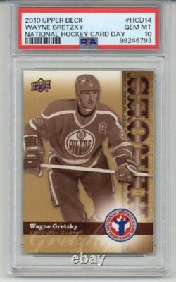 2010 Upper Deck National Hockey Card Day Wayne Gretzky Card Oilers Psa 10 Rare