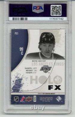 2010 Upper Deck Sp Authentic Holoview Fx Wayne Gretzky Kings Psa 10 Low Pop Rare
