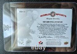 2010 Upper Deck #asa-35 Wayne Gretzky Autograph Auto Game Jersey Card Hof #10/25