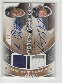 2011-12 UD SPx WAYNE GRETZKY/L. ROBITAILLE DUAL AUTO/JERSEY WINNING COMBOS 3/5