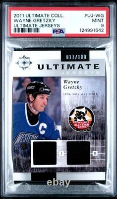 2011-12 Ultimate Collection Hockey Wayne Gretzky #UJ-WG Jerseys /100 PSA 9