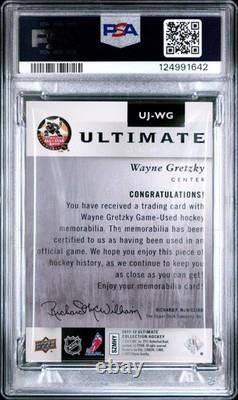2011-12 Ultimate Collection Hockey Wayne Gretzky #UJ-WG Jerseys /100 PSA 9