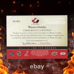 2011-12 Upper Deck The Cup Hockey Wayne Gretzky Programme of Excellence Auto /10