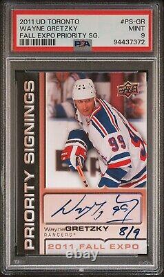 2011 Upper Deck Toronto Priority Signatures Wayne Gretzky Auto 8/9! PSA 9