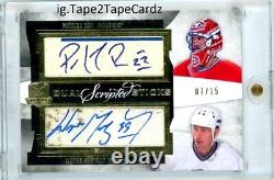 2012-13 Upper Deck The Cup Scripted Sticks Auto /15 Patrick Roy Wayne Gretzky