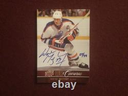 2012-13 Upper Deck Wayne Gretzky #CA-WG Canvas Autographed #50/79