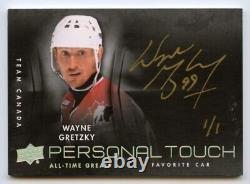 2012 Upper Deck All-Time Greats Personal Touch AUTO #PTWG3 Wayne Gretzky 1/1