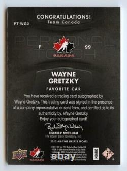 2012 Upper Deck All-Time Greats Personal Touch AUTO #PTWG3 Wayne Gretzky 1/1