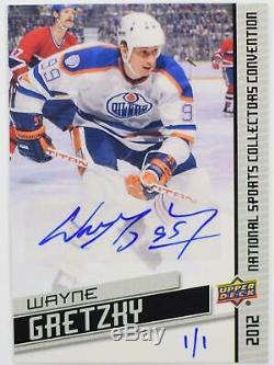 2012 Upper Deck National Sports Card Convention Wayne Gretzky 1/1 Auto Exclusive