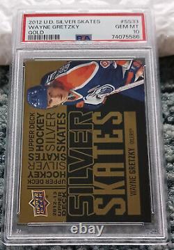 2012 Upper Deck Silver Skates Gold #ss33 Wayne Gretzky Hof Pop 3 Psa 10 Gem Mint