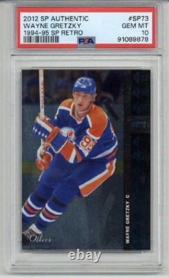2012 Upper Deck Sp Authentic 1994-95 Sp Retro Wayne Gretzky Oilers Psa 10 Pop 4