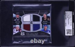 2012 Wayne Gretzky Upper Deck The Cup Quads Jerseys #c4-gr8 07/10 Auth By Cgc