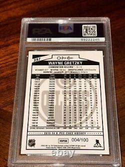 2013-14 O-Pee-Chee Black Rainbow PSA 10 Wayne Gretzky 004/100 Oilers #397