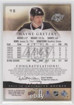 2013-14 Upper Deck Artifacts Jersey/Jersey 124/125 Wayne Gretzky #98 HOF 2d8