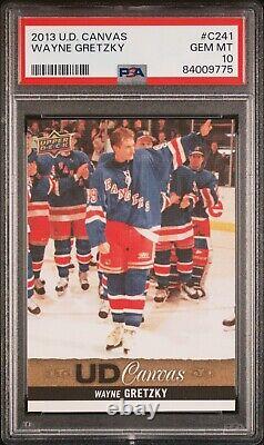 2013-14 Upper Deck Canvas C241 Retired Stars Sp Wayne Gretzky Psa 10 G. O. A. T