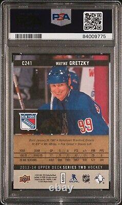 2013-14 Upper Deck Canvas C241 Retired Stars Sp Wayne Gretzky Psa 10 G. O. A. T