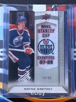 2013-14 Upper Deck Championship Banners #CB-WG Wayne Gretzky Edmonton Oilers /99