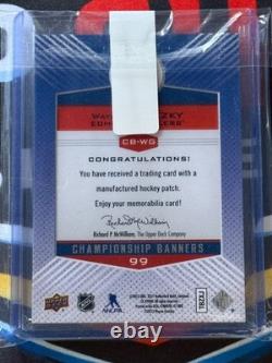 2013-14 Upper Deck Championship Banners #CB-WG Wayne Gretzky Edmonton Oilers /99