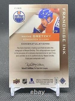 2013-14 Upper Deck Edmonton Oilers Collection Wayne Gretzky Franchise Ink