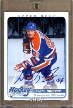 2013-14 Upper Deck Hockey Heroes Autographs #HH40 Wayne Gretzky AUTO /15