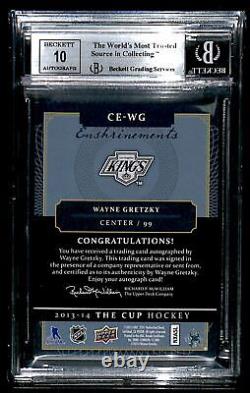 2013-14 Upper Deck The Cup Wayne Gretzky Auto 29/60 BGS 8.5 Los Angeles Kings