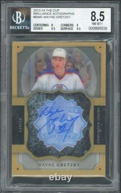 2013/14 Upper Deck The Cup Wayne Gretzky Brilliance Auto BGS 8.5 Auto 10