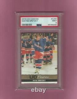 2013-14 Wayne Gretzky Upper Deck Canvas Very Rare Card #C241 Graded PSA 9 Mint
