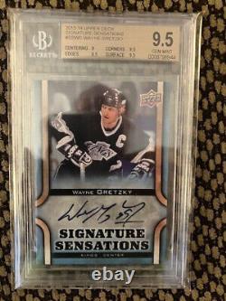 2013 2014 Upper Deck Signature Sensations Wayne Gretzky BGS 9.5 Auto