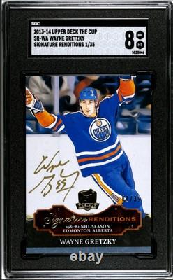 2013 Upper Deck The Cup Wayne Gretzky Signature Renditions Auto 1/35 SGC 8