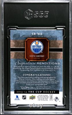 2013 Upper Deck The Cup Wayne Gretzky Signature Renditions Auto 1/35 SGC 8