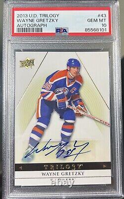 2013 Upper Deck Ud Trilogy Wayne Gretzky #43 Auto Psa 10 Gem Mint