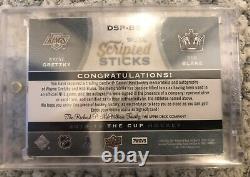 2014-15 The Cup-Dual Scripted Sticks- Wayne Gretzky & Rob Blake-Auto 09 of 15