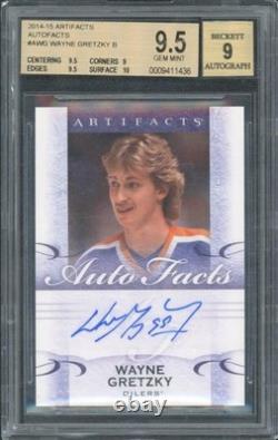2014/15 Upper Deck Artifacts Wayne Gretzky Auto BGS 9.5