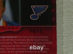 2014-15 Upper Deck Masterpieces Red Frame #150 Wayne Gretzky Jersey Card 14/15