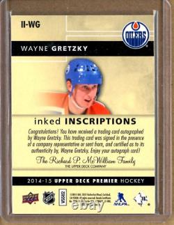 2014-15 Upper Deck Premier Inked Inscriptions #IIWG Wayne GRETZKY Auto /10