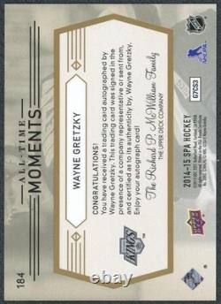 2014/15 Upper Deck SP Authentic Wayne Gretzky All-Time Moments Auto #184