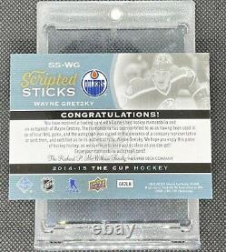 2014-15 Upper Deck The Cup Scripted Sticks Stick Auto /35 Wayne Gretzky