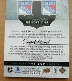 2014/15 Upper UD Cup Hockey Signature Renditions Combos Gretzky Messier Auto