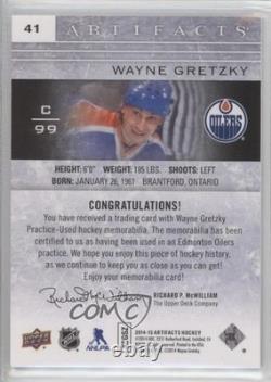 2014 Upper Deck Artifacts Silver Jersey/Jersey 71/125 Wayne Gretzky #41 HOF 2d8