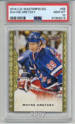 2014 Upper Deck Masterpieces #55 Wayne Gretzky Card Rangers Psa 10 Low Pop Rare